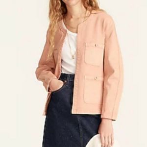 J.Crew NWT Simone relaxed jacket in blush xs
